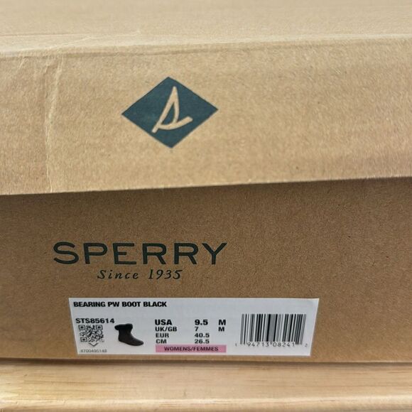 Sperry Bearing Plushwave Snow Boots- Black- Size 9.5 M- NIB - Picture 9 of 9